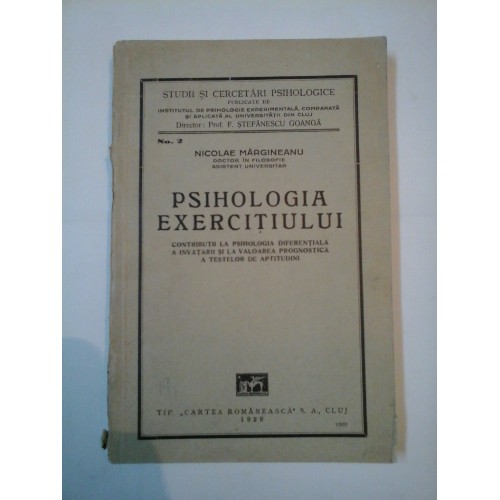 PSIHOLOGIA EXERCITIULUI - Nicolae Margineanu PSIHOLOGIA EXERCITIULUI - Nicolae Margineanu